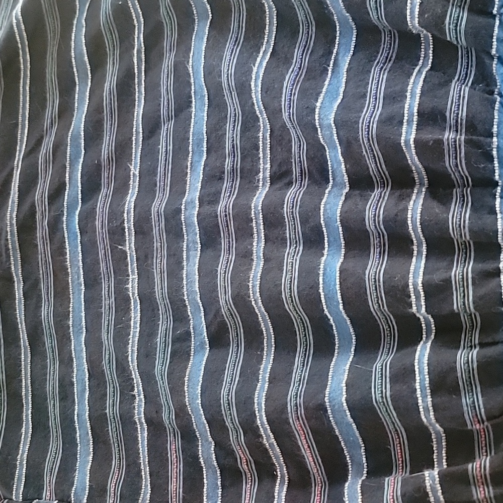 & Other Stories Tiered Striped Cotton Linen Blend Midi Dress - Picture 4 of 8
